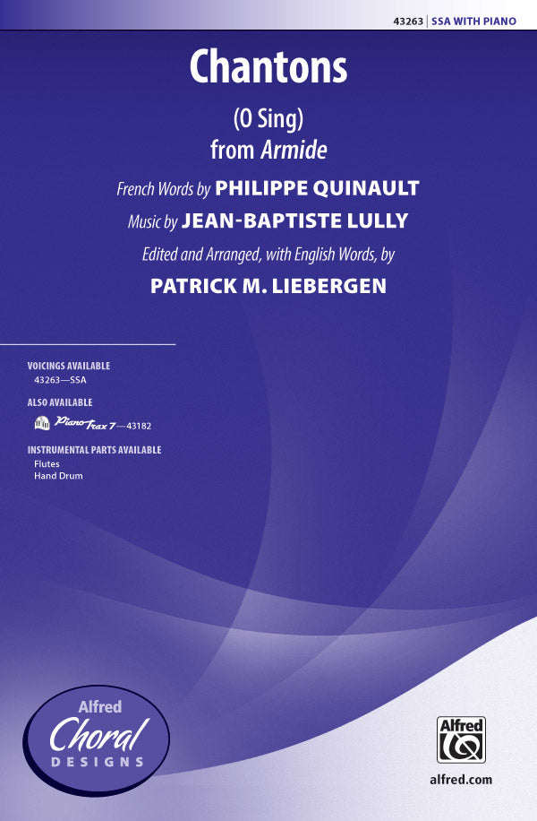 Chantons (from <i>Armide</i>) Sheet Music Preview