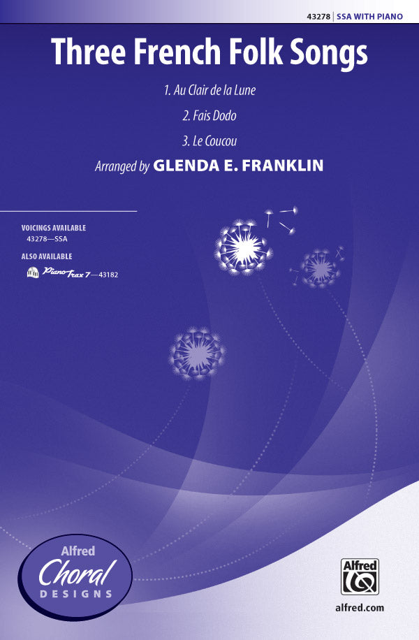 Three French Folk Songs Sheet Music Preview