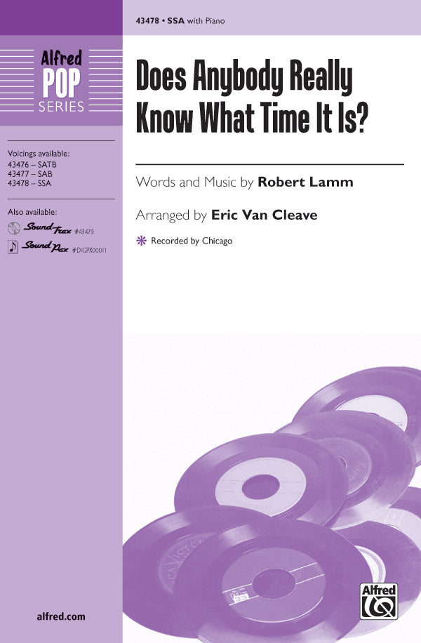 Does Anybody Really Know What Time It Is? Sheet Music Preview