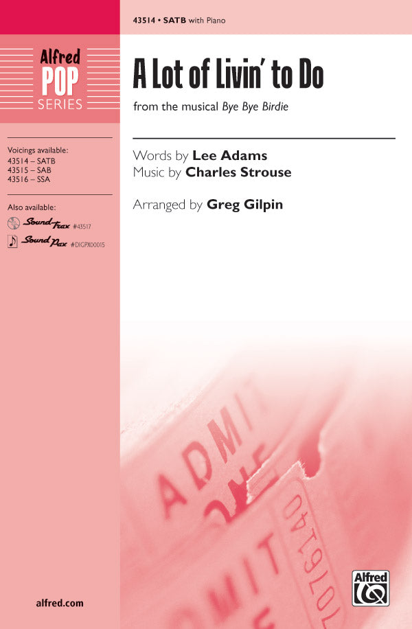 A Lot of Livin' to Do (from the musical <i>Bye, Bye, Birdie</i>) Sheet Music Preview