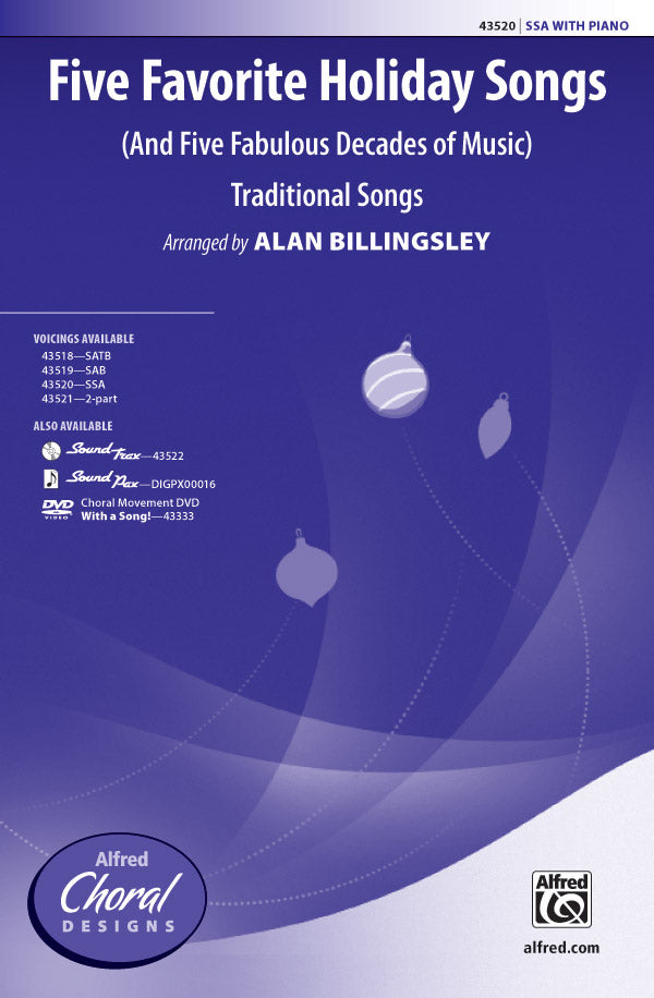 Five Favorite Holiday Songs Sheet Music Preview