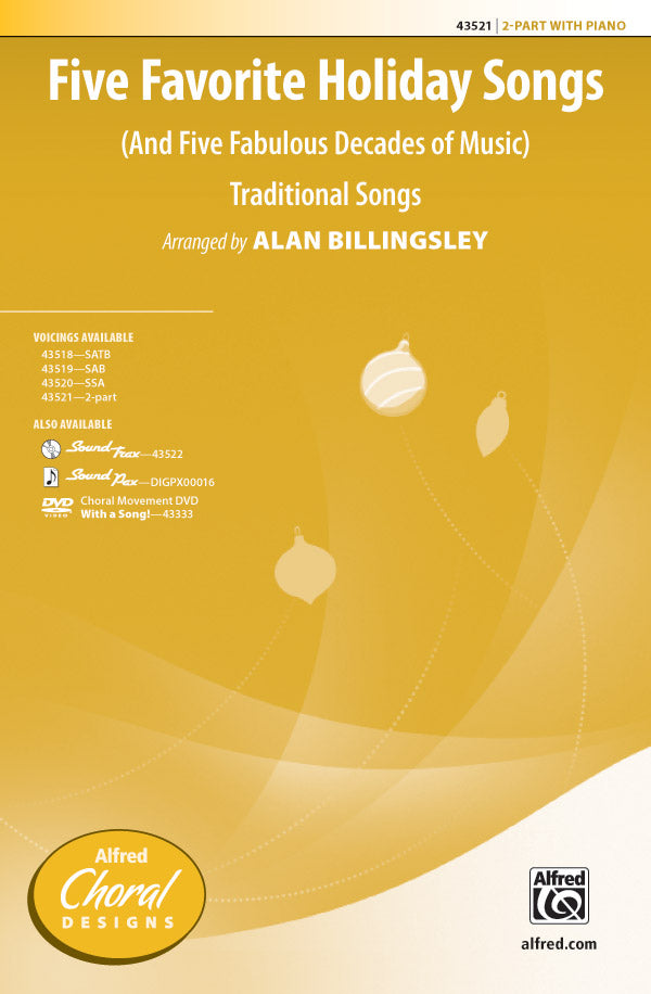 Five Favorite Holiday Songs Sheet Music Preview