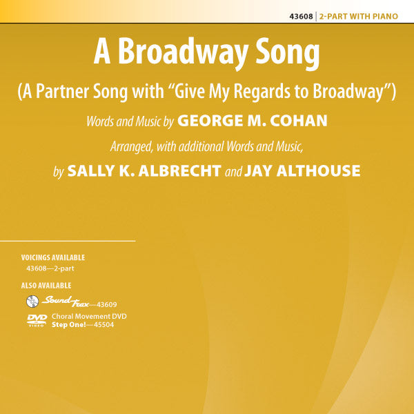 A Broadway Song Sheet Music Preview