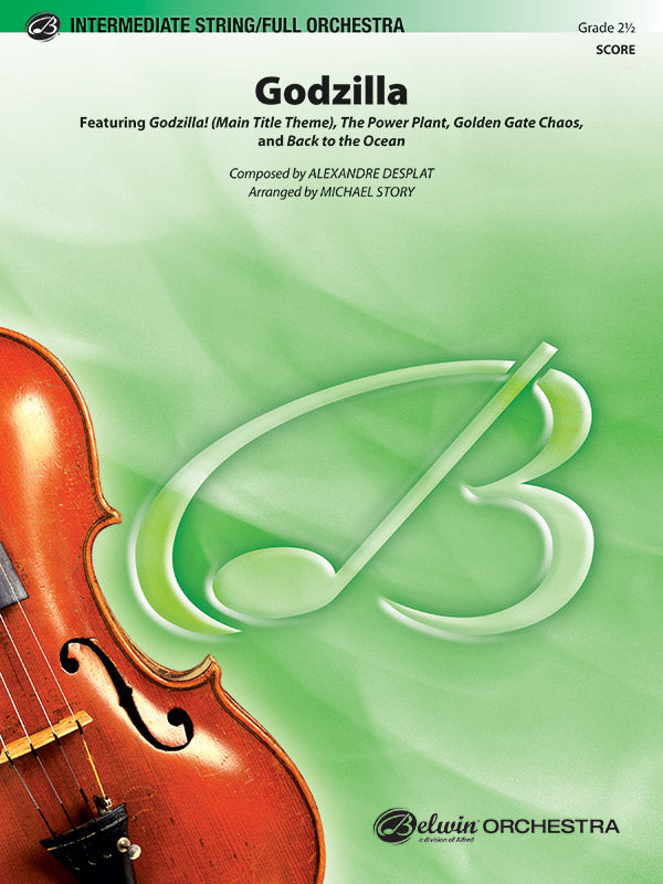 Godzilla: 2nd Violin Sheet Music Preview