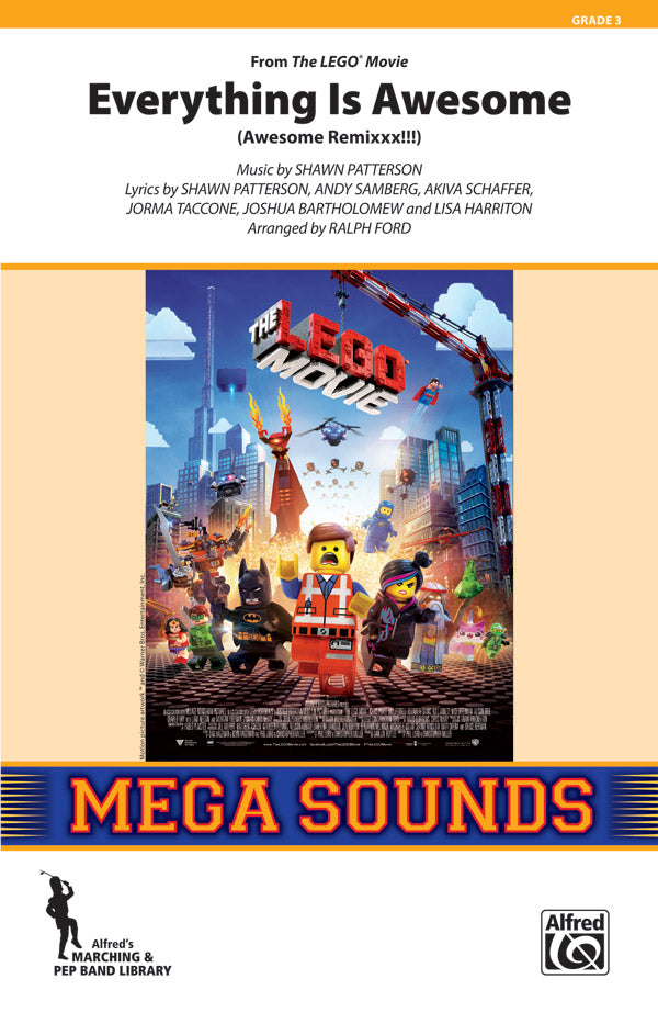 Everything Is Awesome (from The Lego® Movie): Tonal Bass Drum Sheet Music Preview
