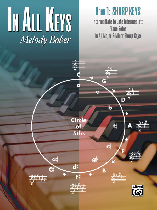 In All Keys, Book 1: Sharp Keys: Intermediate to Late Intermediate Piano Solos in All Major and Minor Sharp Keys Sheet Music Preview