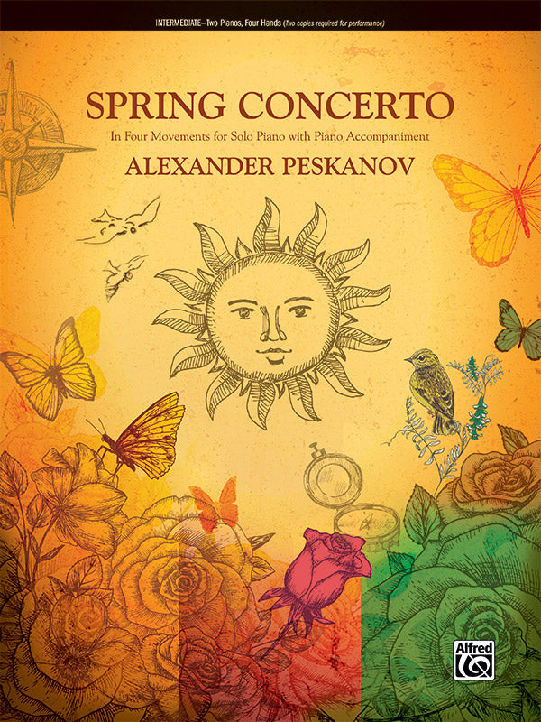 Spring Concerto: In Four Movements for Solo Piano with Piano Accompaniment - Piano Duo (2 Pianos, 4 Hands) Sheet Music Preview
