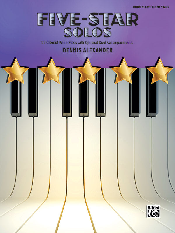 Five-Star Solos, Book 3: 11 Colorful Piano Solos with Optional Duet Accompaniments Sheet Music Preview