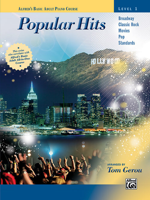 Alfred's Basic Adult Piano Course: Popular Hits, Level 1 Cover Image