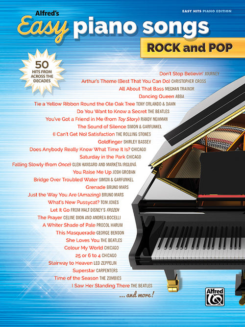 Alfred's Easy Piano Songs: Rock and Pop Cover Image