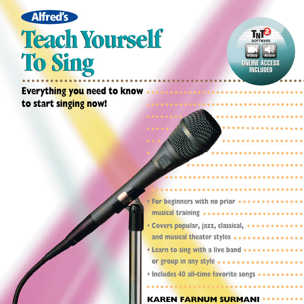 Alfred's Teach Yourself to Sing Cover Image