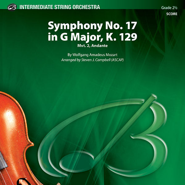 Symphony No. 17 in G Major, K. 129 Sheet Music Preview