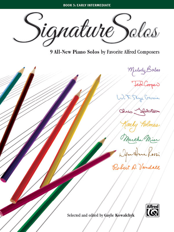 Signature Solos, Book 3: 9 All-New Piano Solos by Favorite Alfred Composers Sheet Music Preview