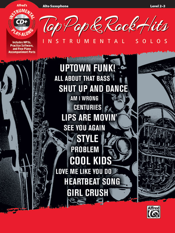 Top Pop & Rock Hits Instrumental Solos Cover Image