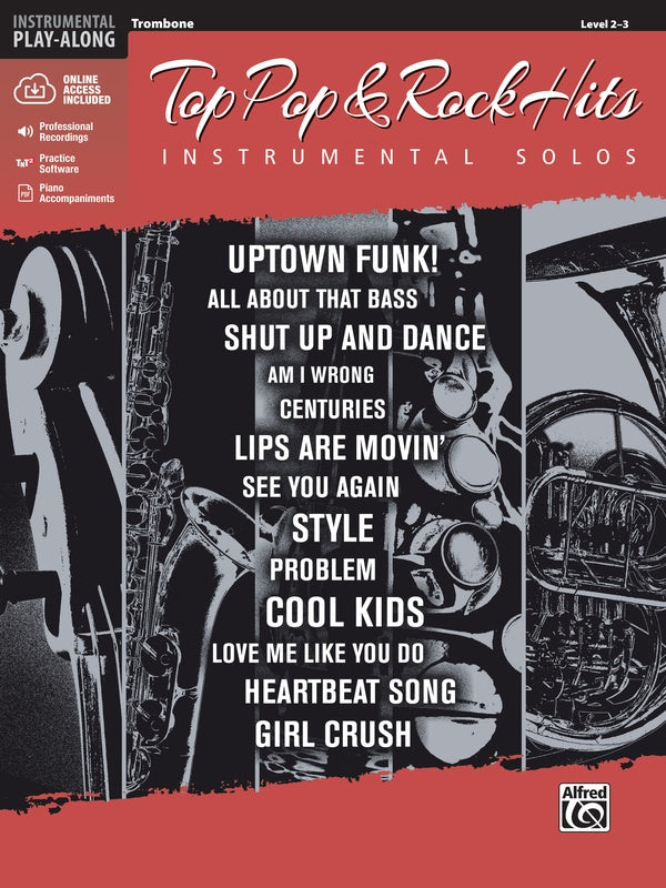 Top Pop & Rock Hits Instrumental Solos Cover Image