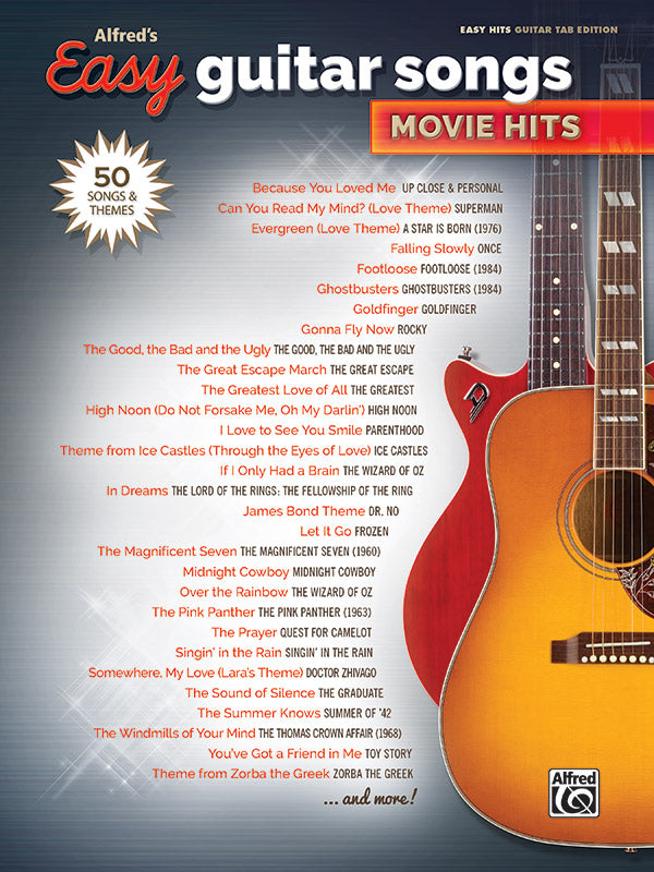 Alfred's Easy Guitar Songs: Movie Hits Cover Image