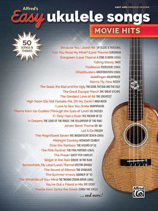 Alfred's Easy Ukulele Songs: Movie Hits Cover Image