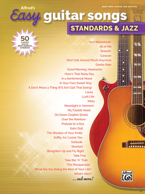 Alfred's Easy Guitar Songs: Standards & Jazz Cover Image