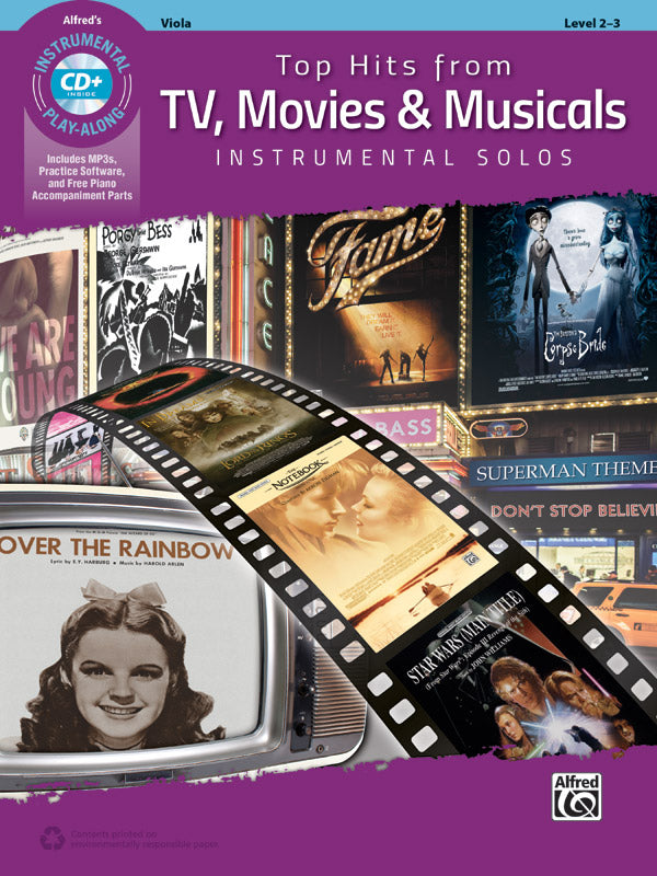 Top Hits from TV, Movies & Musicals Instrumental Solos for Strings Cover Image