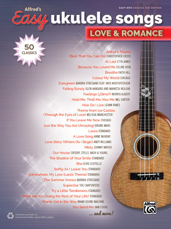 Alfred's Easy Ukulele Songs: Love & Romance Cover Image