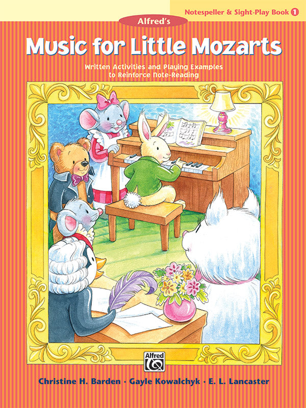 Music for Little Mozarts: Notespeller & Sight-Play Book 1: Written Activities and Playing Examples to Reinforce Note-Reading Sheet Music Preview