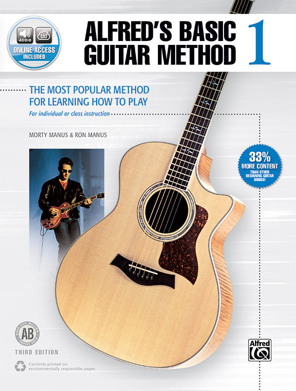 Alfred's Basic Guitar Method 1 (Third Edition): Guitar Book