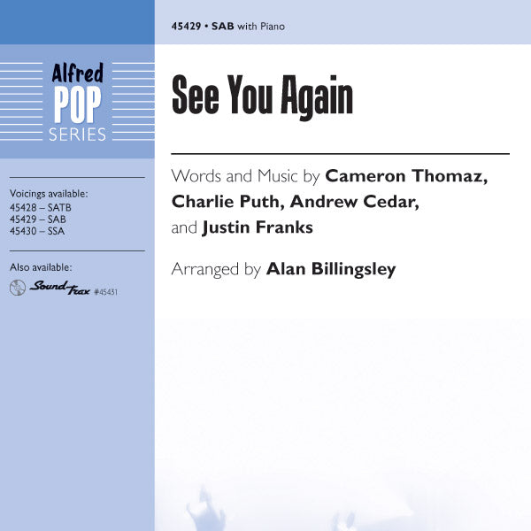 See You Again Sheet Music Preview