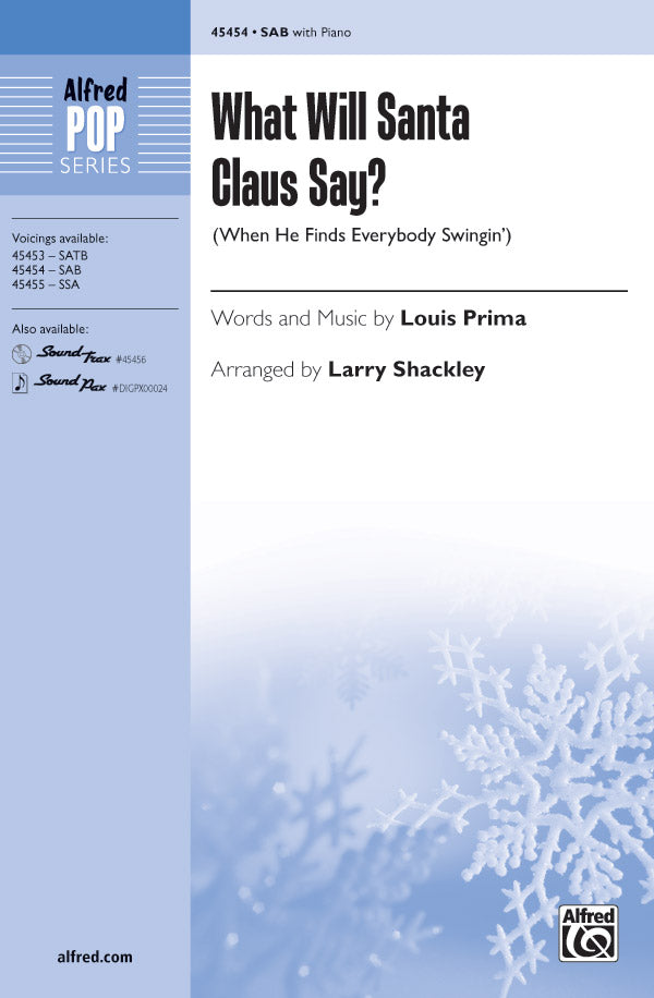 What Will Santa Claus Say? Sheet Music Preview