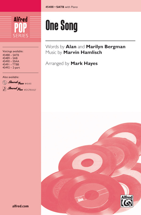 One Song Sheet Music Preview