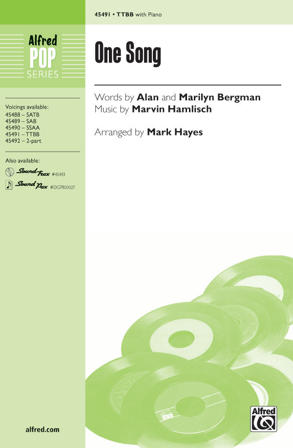 One Song Sheet Music Preview