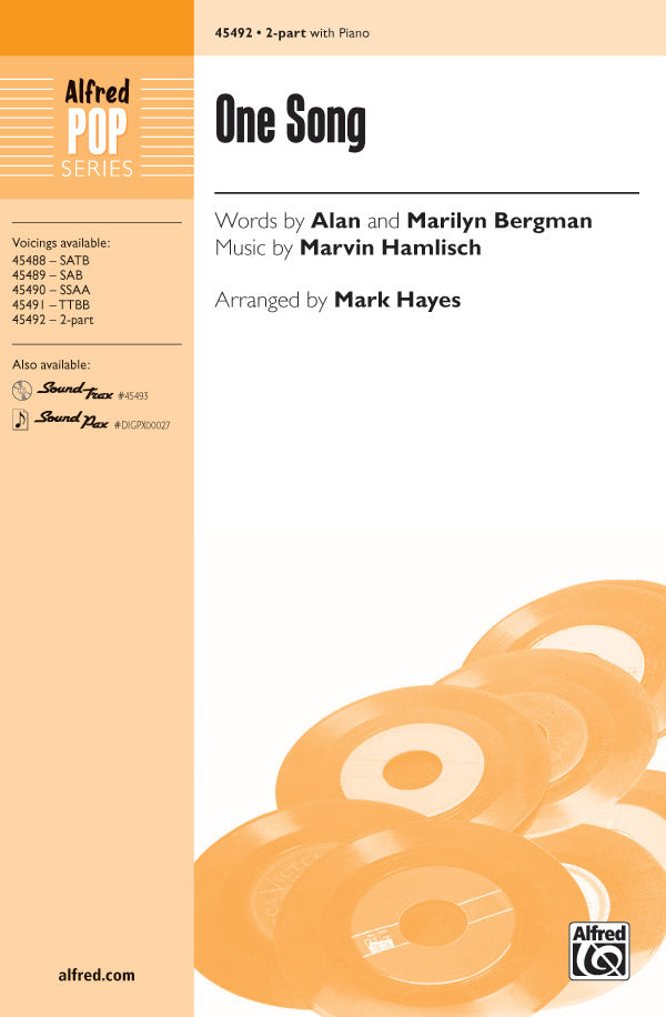 One Song Sheet Music Preview
