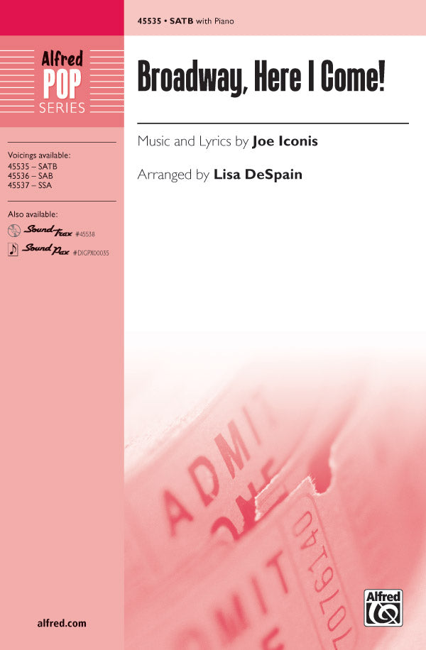 Broadway, Here I Come! Sheet Music Preview