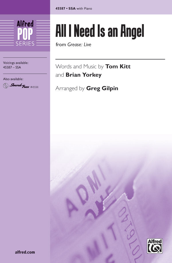All I Need Is an Angel (from <i>Grease: Live</i>) Sheet Music Preview