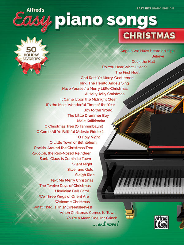 Alfred's Easy Piano Songs: Christmas Cover Image