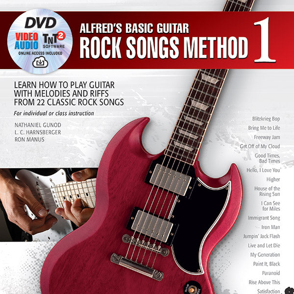Alfred's Basic Guitar Rock Songs Method 1 Cover Image