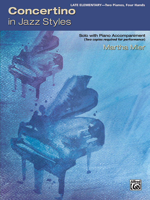 Concertino in Jazz Styles including "Blue Light Special", "Starlight Jazz", and "Strolling Along the Boardwalk" - Piano Duo (2 Pianos, 4 Hands) Sheet Music Preview