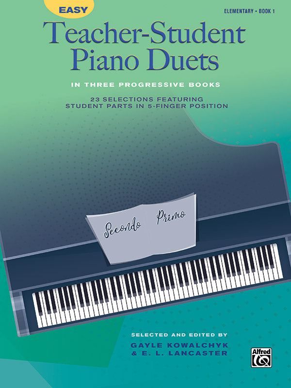 Easy Teacher-Student Piano Duets in Three Progressive Books, Book 1 Cover Image