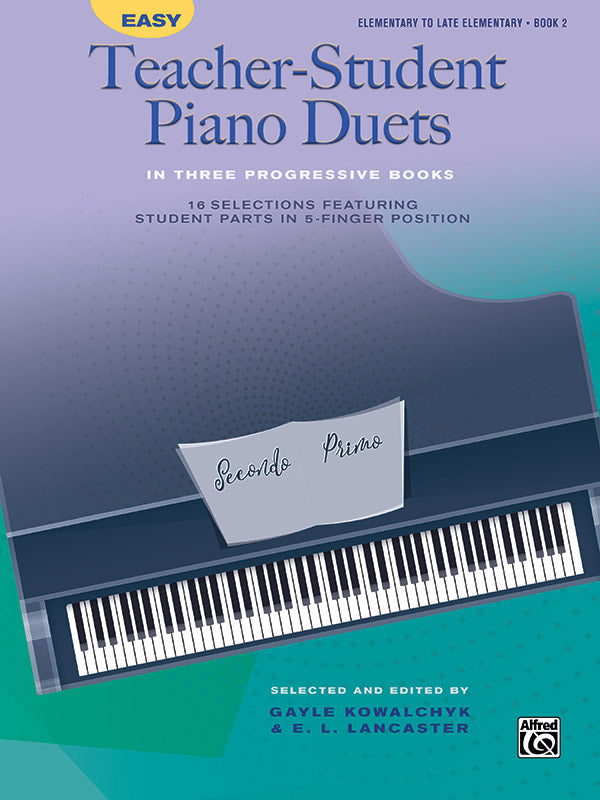 Easy Teacher-Student Piano Duets in Three Progressive Books, Book 2 Cover Image