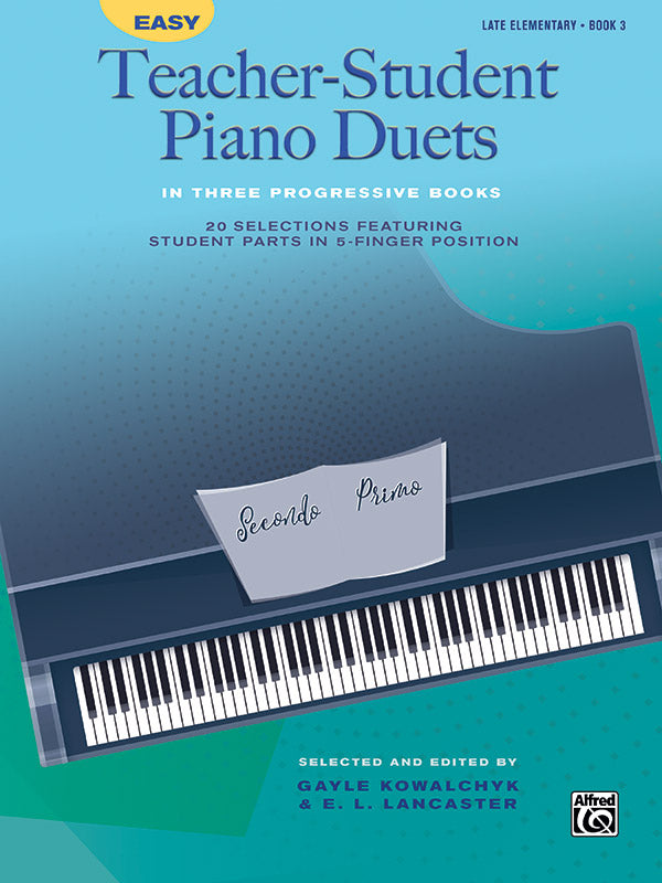Easy Teacher-Student Piano Duets in Three Progressive Books, Book 3 Cover Image