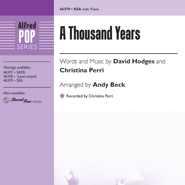 A Thousand Years Sheet Music Preview