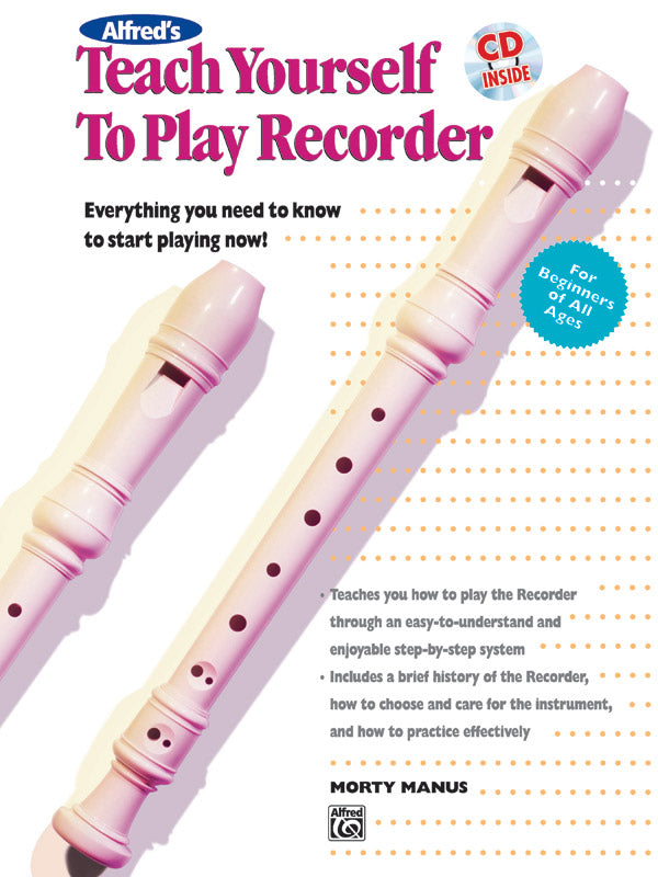 Alfred's Teach Yourself to Play Recorder Cover Image