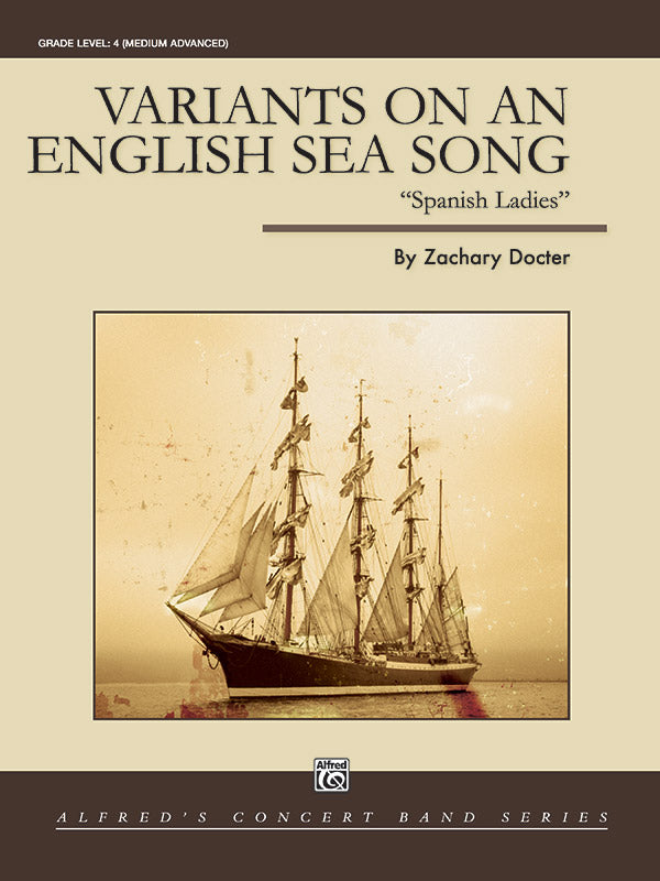 Variants on an English Sea Song: E-flat Alto Saxophone Sheet Music Preview