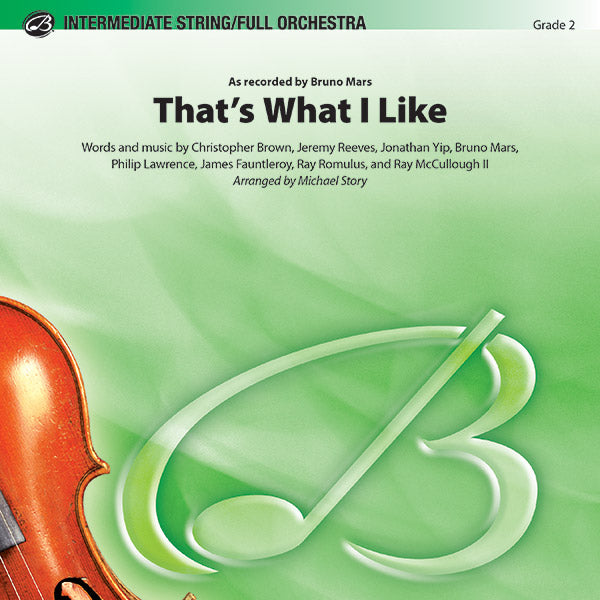 That's What I Like Sheet Music Preview