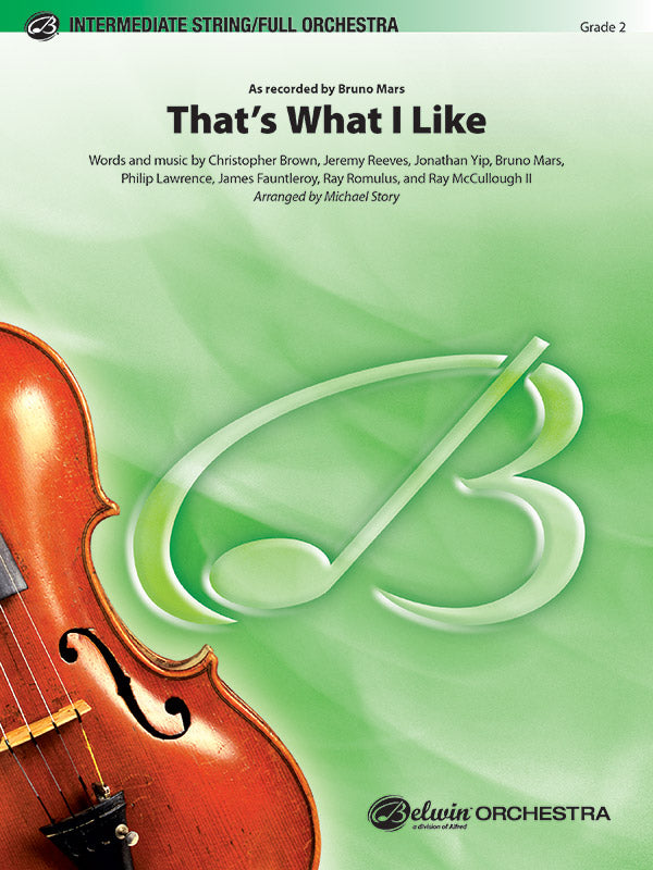 That's What I Like Sheet Music Preview