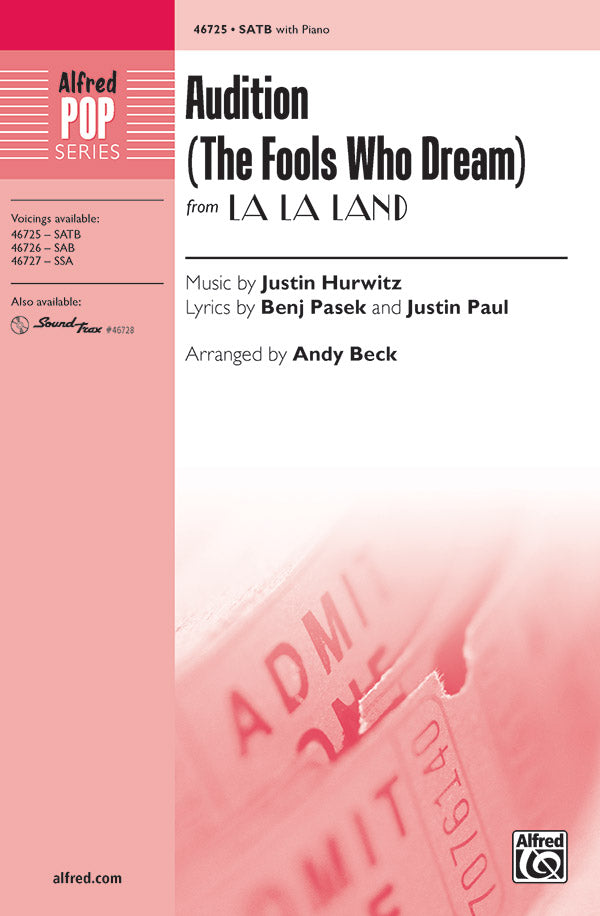 Audition (The Fools Who Dream) Sheet Music Preview