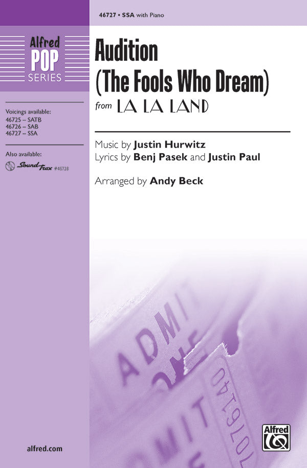 Audition (The Fools Who Dream) Sheet Music Preview