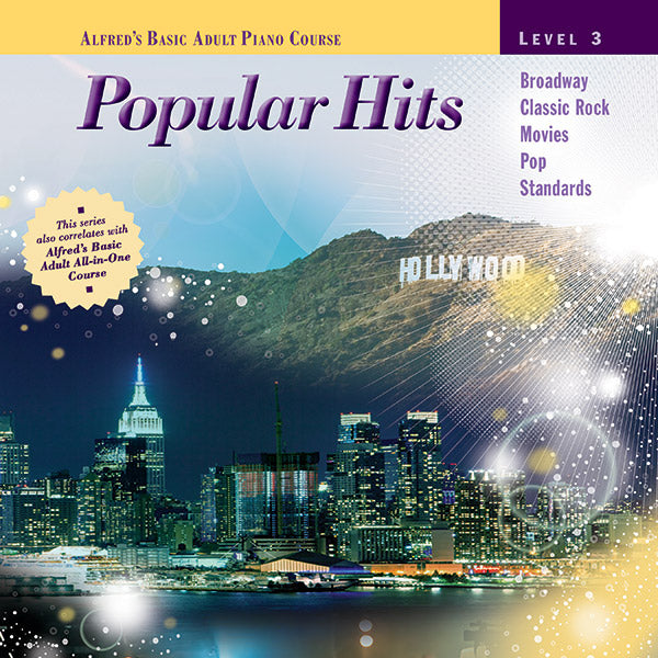 Alfred's Basic Adult Course: Popular Hits, Level 3 Cover Image