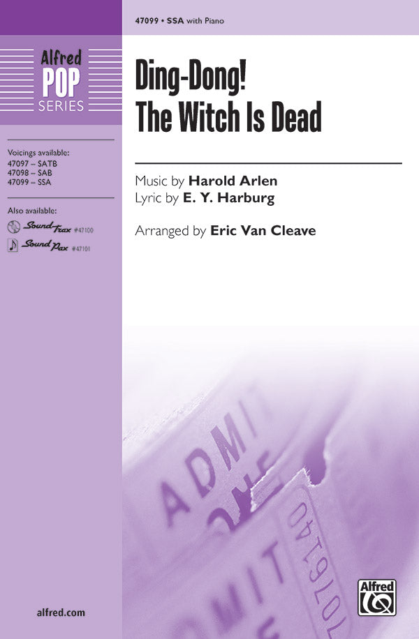 Ding-Dong! The Witch Is Dead Sheet Music Preview
