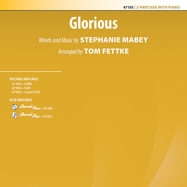 Glorious Sheet Music Preview