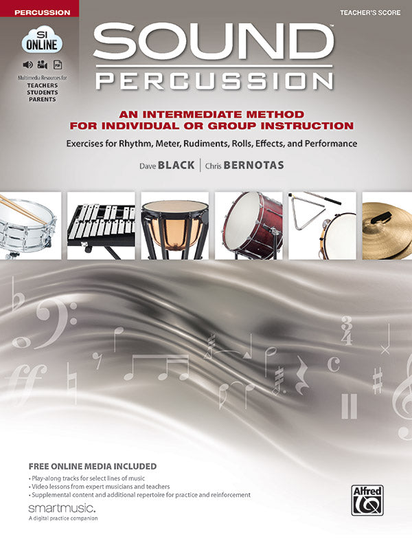Sound Percussion: An Intermediate Method for Individual or Group Instruction Cover Image